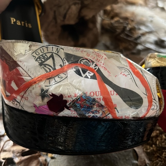 Size 40 peep toe christian louboutin kids workshop heel - Picture 3 of 3